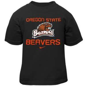   Beavers Toddler Black 2011 Mascot T shirt (4T): Sports & Outdoors