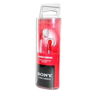 Sony MDRE9LP Fashion Earbuds Red/White Headphones 2011 027242815179 