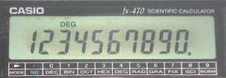 Casio fx 470 Solar Power Scientific Calculator  