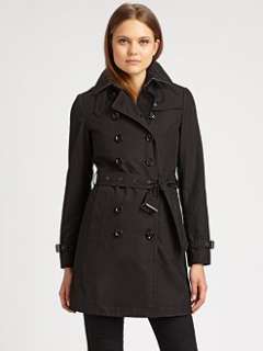 Burberry Brit   Warmer Detail Belted Trenchcoat