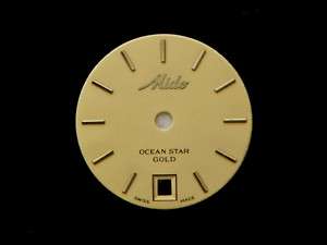 Original Vintage MIDO Ocean Star Gold Watch Dial Ladies  