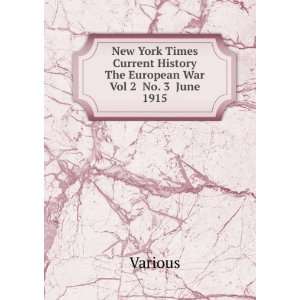  New York Times Current History The European War Vol 2 No 