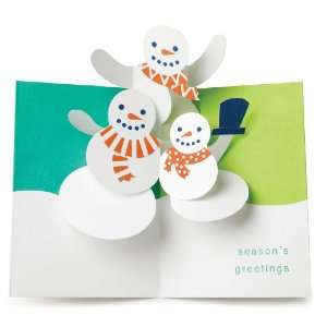  Pop Up Holiday Cards Snowmen Trio
