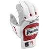Franklin Carbon Fibre II Batting Gloves   Mens   White / Maroon