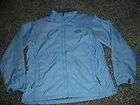 THE NORTH FACE Womens LARGE L Full Zip UP Jacket Coat Light Blue