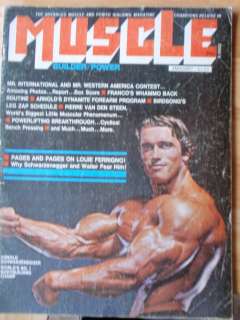 MUSCLE BUILDER bodybuilding magazine/ARNOLD SCHWARZENEGGER 1 75  