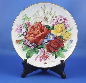   Germany Flower Collector Plate Sommerpracht by Ursula Band 1987  
