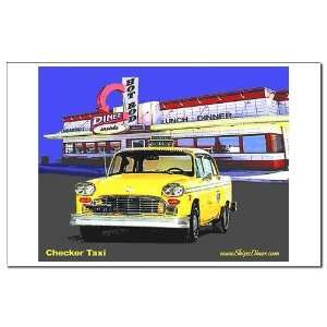  Checker Taxi New york Mini Poster Print by  