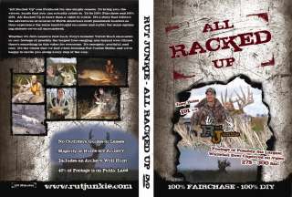 Rut Junkie DVD **ALL RACKED UP** Bow Archery Bowhunter Deer Hunting 
