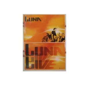    Luna 2 Sided Poster Luna Live Gold Band Shot 