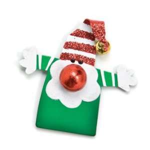    Flat and Happy Holiday Elf Whimsical Magnet