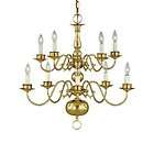 Savoy House Ten Light Chandelier in Polished Brass 17016 PB