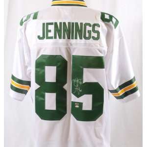 Greg Jennings White Packers Jersey   SM Holo   Autographed NFL Jerseys 