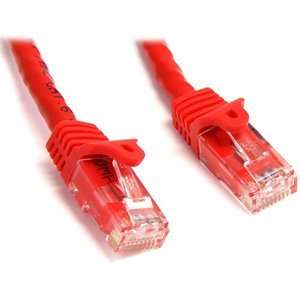 New   StarTech 15 ft Red Snagless Cat6 UTP Patch Cable 