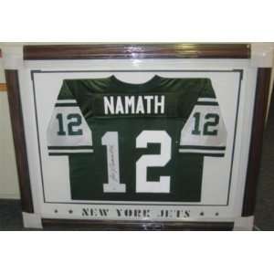   Namath Jersey   Framed Ny ~psa Coa~hof~   Autographed NFL Jerseys