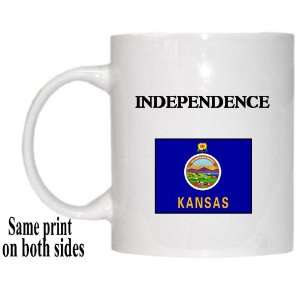    US State Flag   INDEPENDENCE, Kansas (KS) Mug 