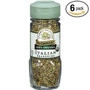 McCormick 100% Organic Italian Seasoning, 0.55 Ounce Units (Pack of 6)