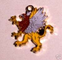 Medieval Heraldry Griffin War Knight Arms COA Pendant  
