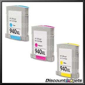 940XL COLOR Ink Print Cartridge for HP OfficeJet 8000  