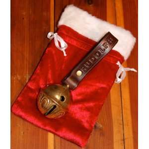 Rudolph Reindeer Bell Brown Leather and #15 Brass Bell
