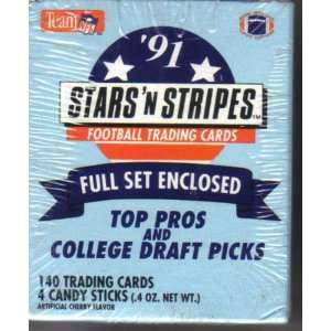  1991 Fleer Stars N Stripes Football Trading Card Factory 