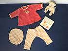 American Girl Bitty Baby Autumn Apple outfit + Bear Retired Pleasant 