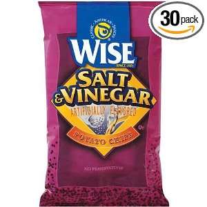 Wise Salt and Vinegar Potato Chips, 2.75 Oz Bags (Pack of 30):  