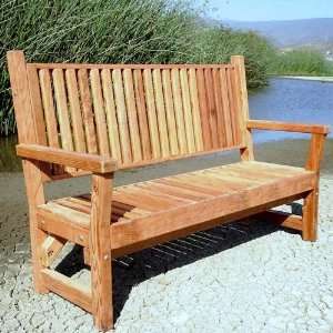  Forever Redwood Massive 5 Foot Garden Bench Patio, Lawn 