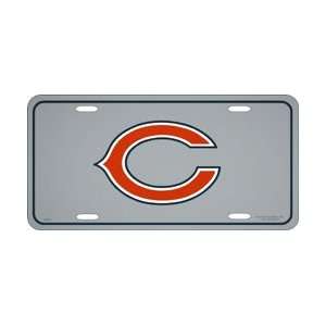    Chicago Bears Reflective Steel License Plate