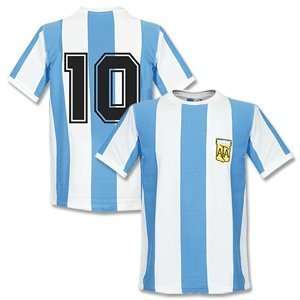  1978 Argentina Home Retro Shirt + No.10
