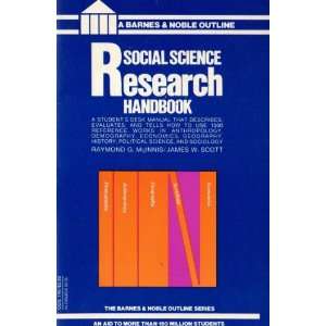 Social science research handbook (The Barnes & Noble outline series 