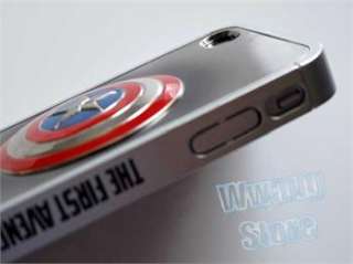 Captain America Metal Skin Hard Protect Case PC Bumper Cover for 