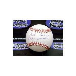  Bob Shaw autographed Baseball inscribed 59 AL Champs 