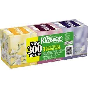  Kleenex Facial Tissue, Upright White (3 Packs of 85 Sheets 