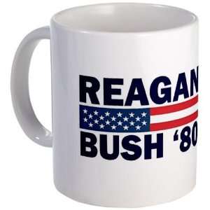  Reagan   Bush 80 Military Mug by  Kitchen 