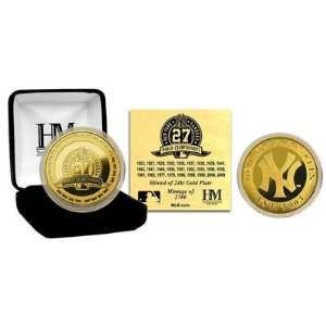  New York Yankees 1927 World Series Champs Gold Coin 