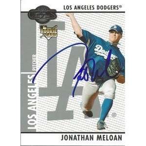   Jonathan Meloan Signed Dodgers 2008 Co Signers Card