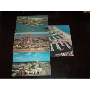  Post Cards of Florida: 3 from Bahia Mar and 1 of The Key 