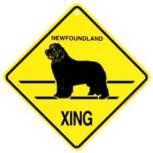  Newfoundland Xing caution Crossing Sign dog Gift: Pet 