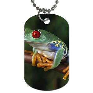  Tree Frog Dog Tag with 30 chain necklace Great Gift Idea 