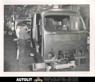 1949 White 3000 Truck Cabs Assembly Line Factory Photo  