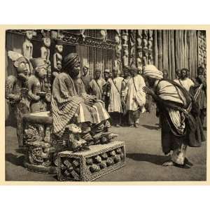  1930 King Njoya Bamum Kingdom Cameroon Africa African 