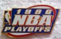 1996 NBA PLAYOFFS Logo Pin Rare Hard to Find BULLS  