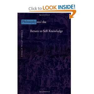  Philosophy and the Return to Self Knowledge (9780300069990 