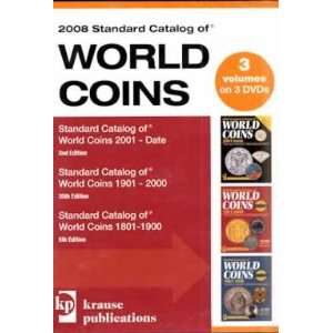  2008 Standard Catalog of World Coins 3 DVDs Set Software