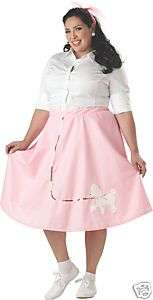1950s Poodle Skirt Plus Size Costume   Party Supplies  