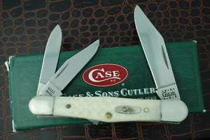 CASE XX NATURAL BONE BOWTIE WHITTLER KNIFE 6383 SS W/ORIGINAL BOX NICE 