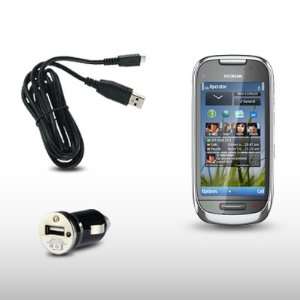  NOKIA C7 USB MINI CAR CHARGER WITH MICRO USB CABLE BY 