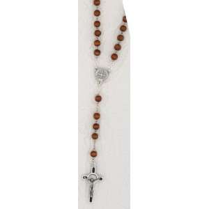 St. Benedict Rosary   Brown   6mm Beads
