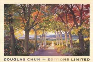 NEW Autumn Path by Douglas Chun LARGE COUNTRY LIVING  